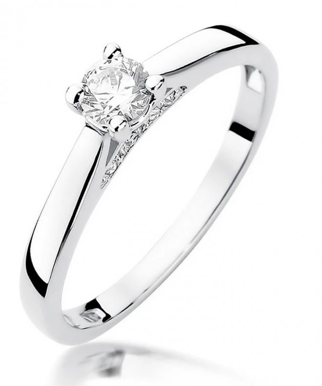Bonore - White Gold 585 - Diamond 0,25 ct ring 115114