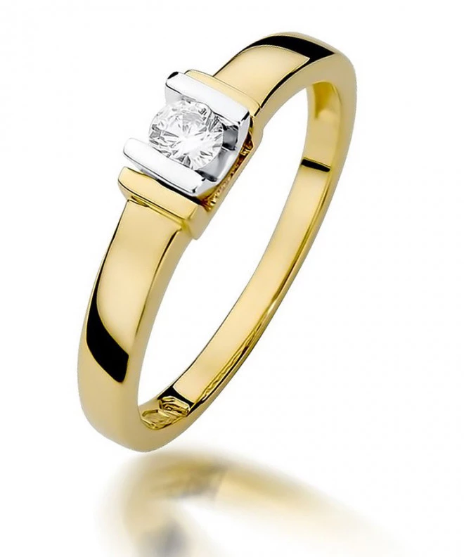 Bonore - Gold 585 - Diamond 0,1 ct ring 84131