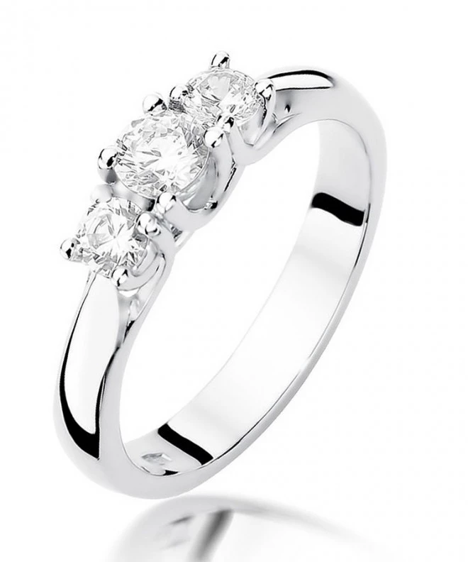 Bonore - White Gold 585 - Diamond 0,25 ct ring 116236