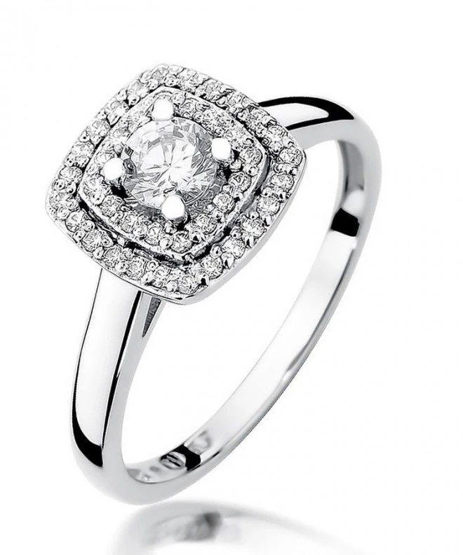 Bonore - White Gold 585 - Diamond 0,3 ct ring 116237