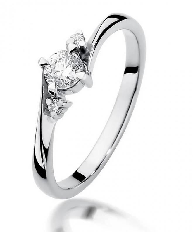 Bonore - White Gold 585 - Diamond 0,25 ct ring 115116