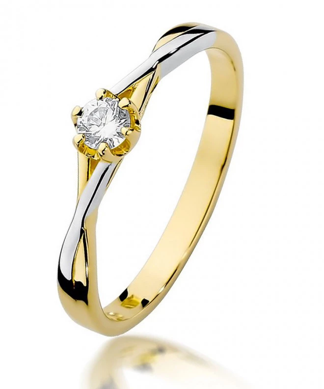 Bonore - Gold 585 - Diamond 0,12 ct ring 86165