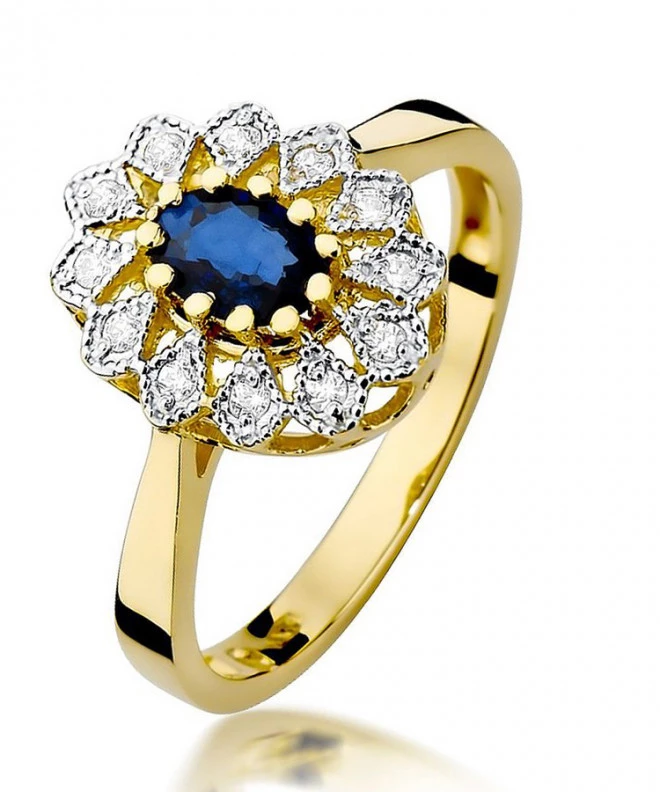 Bonore - Gold 585 - Sapphire 0,7 ct ring 97503