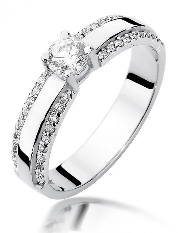 Bonore - White Gold 585 - Diamond 0,25 ct ring 116239