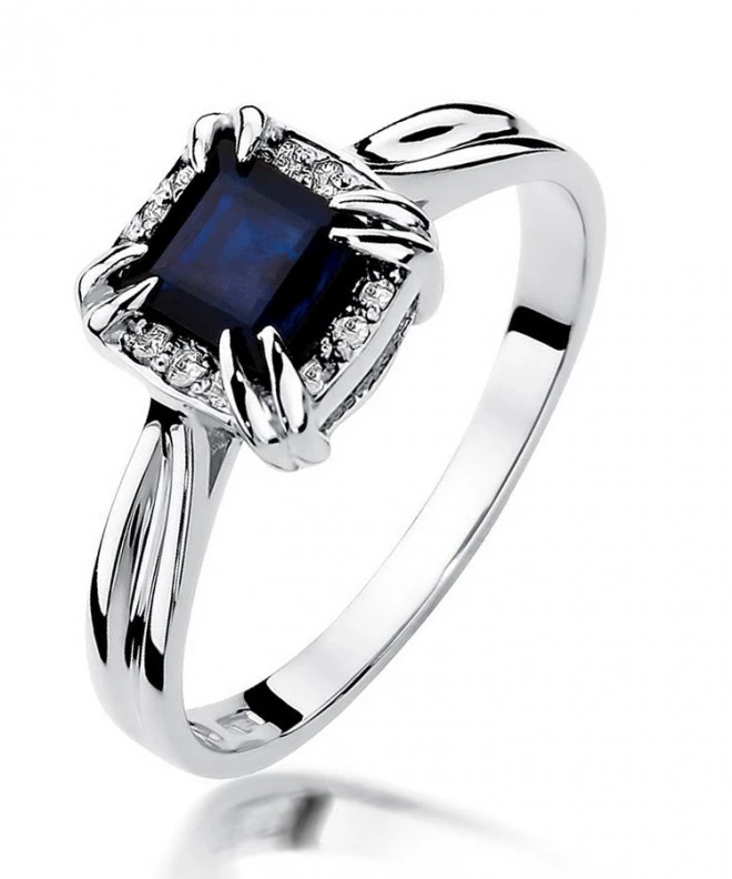 Bonore - White Gold 585 - Sapphire 0,7 ct ring 123427