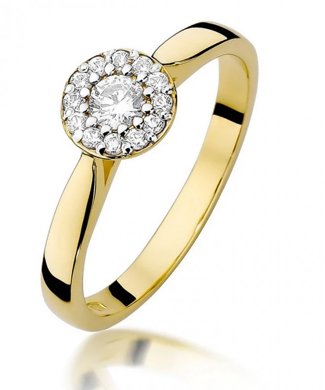 Bonore - Gold 585 - Diamond 0,12 ct ring 88229