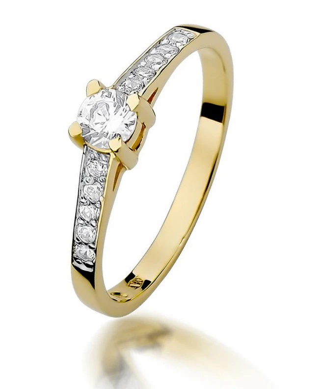 Bonore - Gold 585 - Diamond 0,3 ct ring 90303