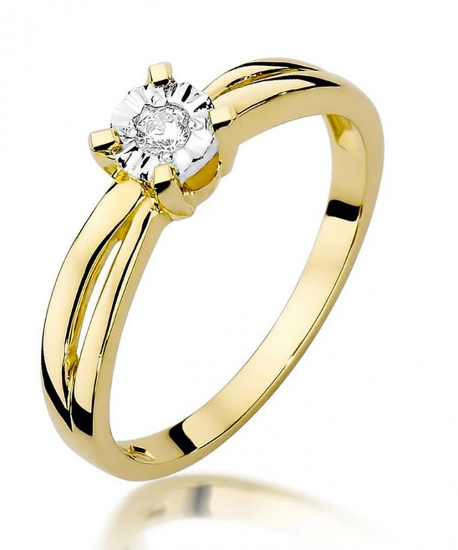 Bonore - Gold 585 - Diamond 0,08 ct ring 84132