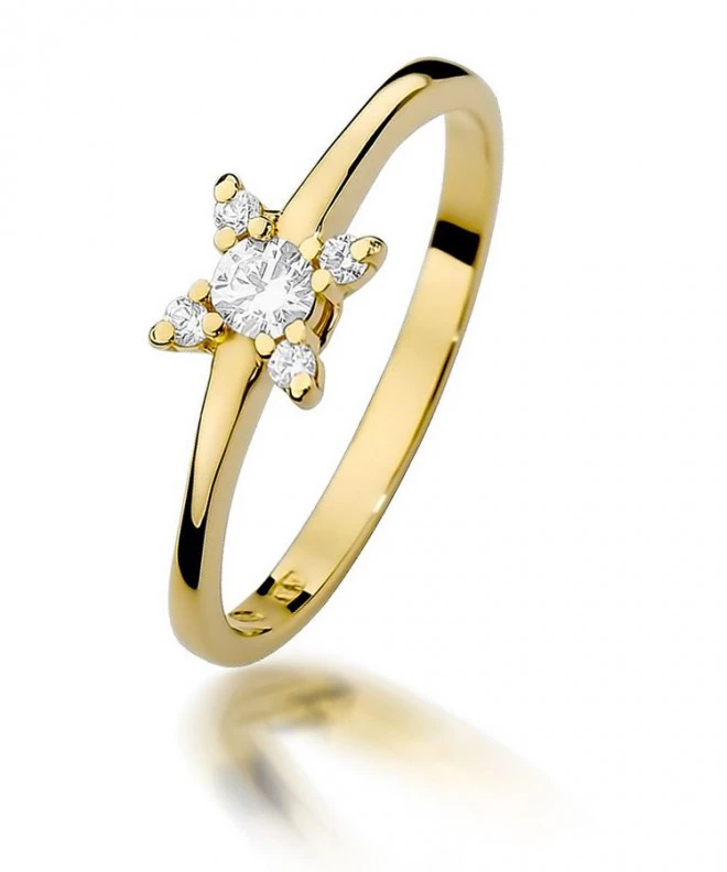 Bonore - Gold 585 - Diamond 0,13 ct ring 87200