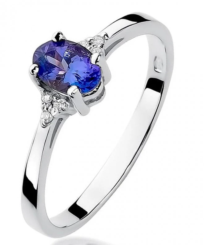 Bonore - White Gold 585 - Tanzanite 0,4 ct ring 126558