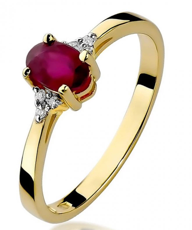 Bonore - Gold 585 - Ruby 0,6 ct ring 95446
