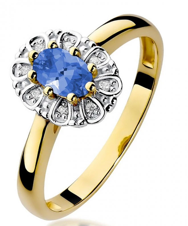 Bonore - Gold 585 - Tanzanite 0,4 ct ring 99652