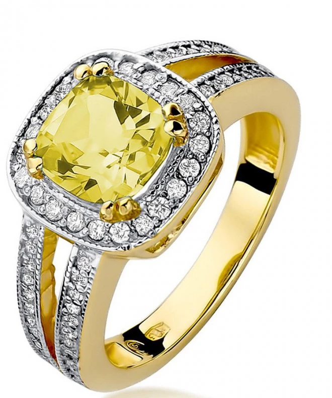 Bonore - Gold 585 - Citrine 2 ct ring 93378