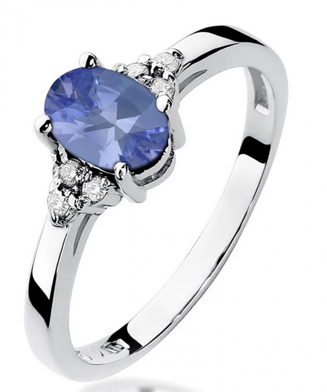 Bonore - White Gold 585 - Tanzanite 0,7 ct ring 126561