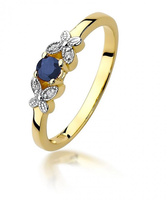 Bonore - Gold 585 - Sapphire 0,15 ct ring 97508