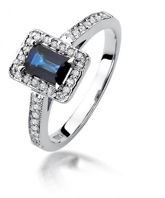 Bonore - White Gold 585 - Sapphire 0,6 ct ring 124421