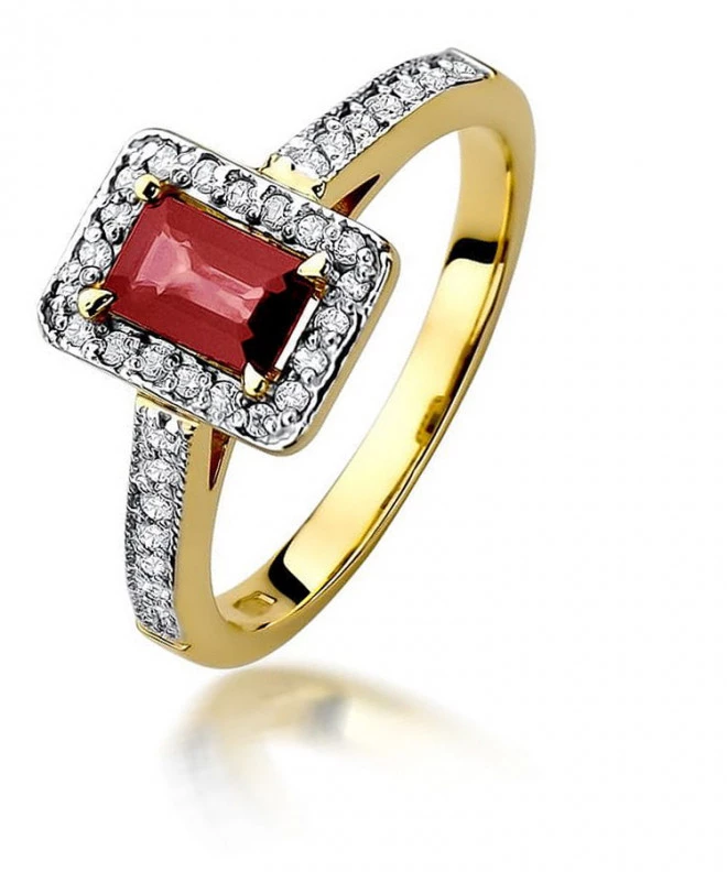 Bonore - Gold 585 - Ruby 0,8 ct ring 96449