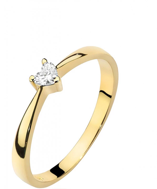 Bonore - Gold 585 - Diamond 0,1 ct ring 84145