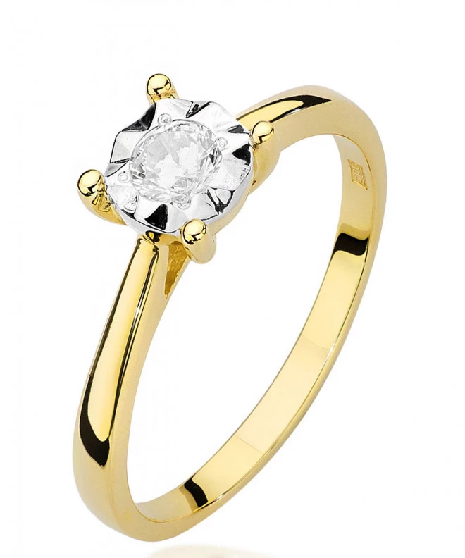 Bonore - Gold 585 - Diamond 0,2 ct ring 87207