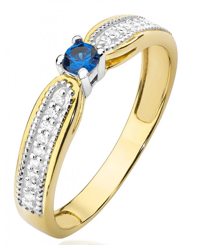 Bonore - Gold 585 - Sapphire 0,15 ct ring 97511