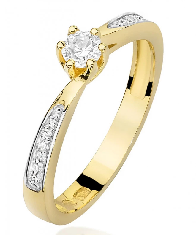 Bonore - Gold 585 - Diamond 0,15 ct ring 87209