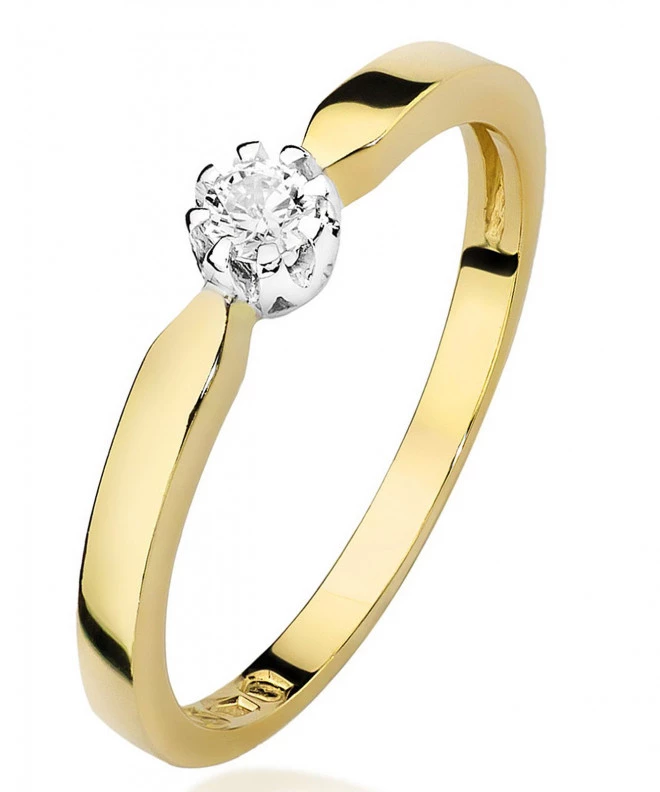Bonore - Gold 585 - Diamond 0,1 ct ring 84146