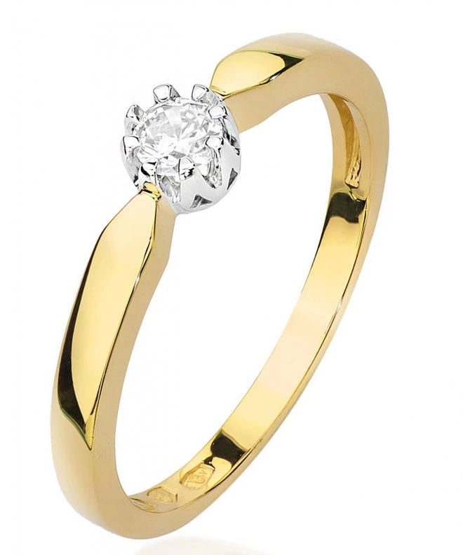Bonore - Gold 585 - Diamond 0,15 ct ring 86181