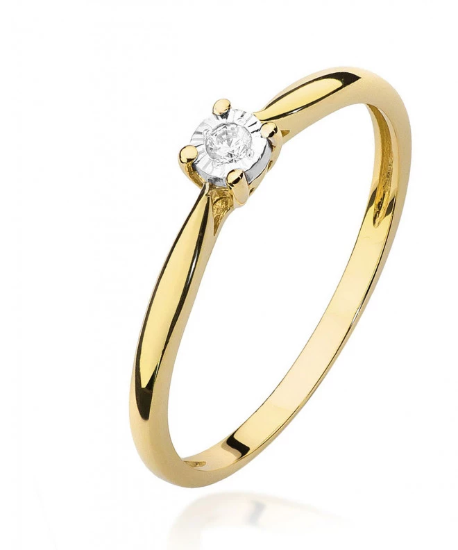 Bonore - Gold 585 - Diamond 0,03 ct ring 81068