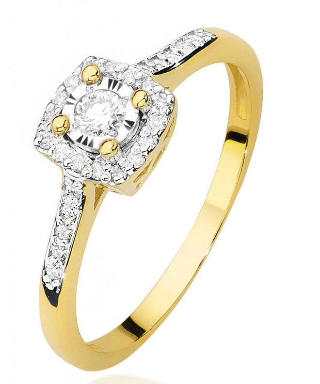 Bonore - Gold 585 - Diamond 0,08 ct ring 88244