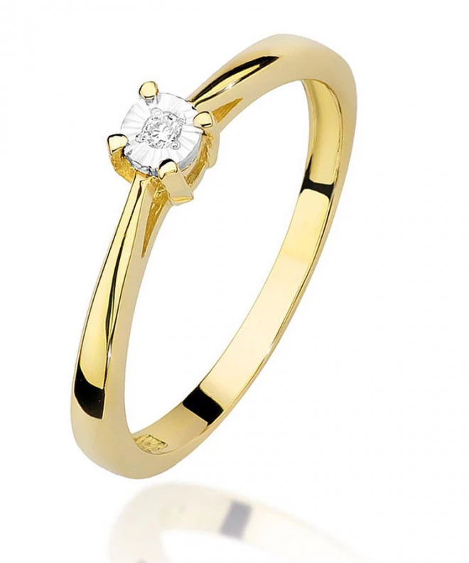 Bonore - Gold 585 - Diamond 0,02 ct ring 82057