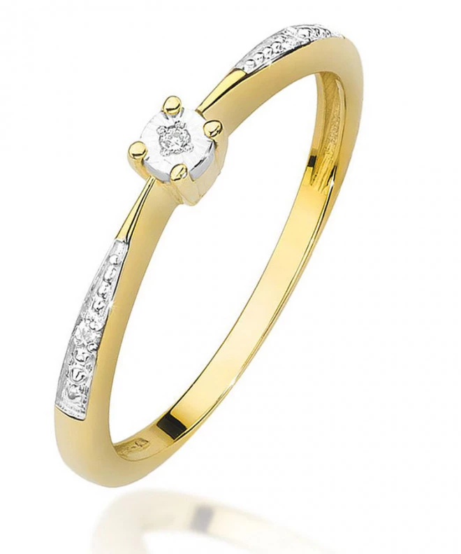 Bonore - Gold 585 - Diamond 0,0086 ct ring 82059