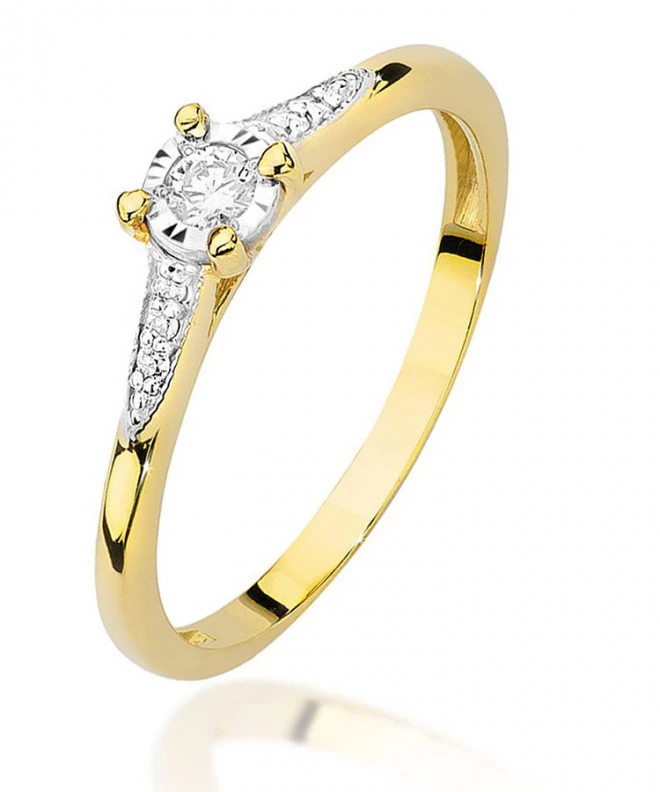 Bonore - Gold 585 - Diamond 0,08 ct ring 86183