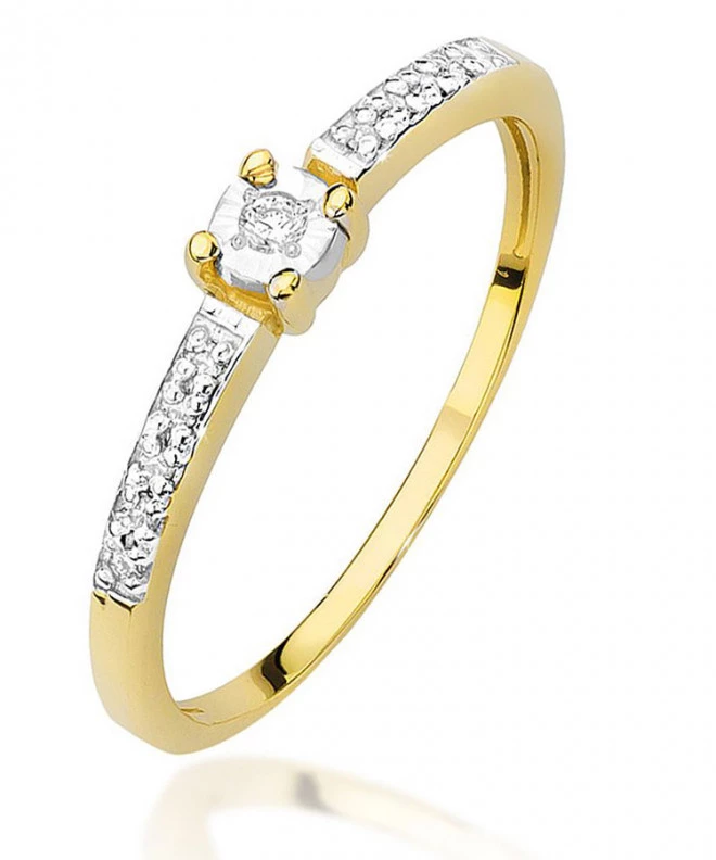 Bonore - Gold 585 - Diamond 0,02 ct ring 84148