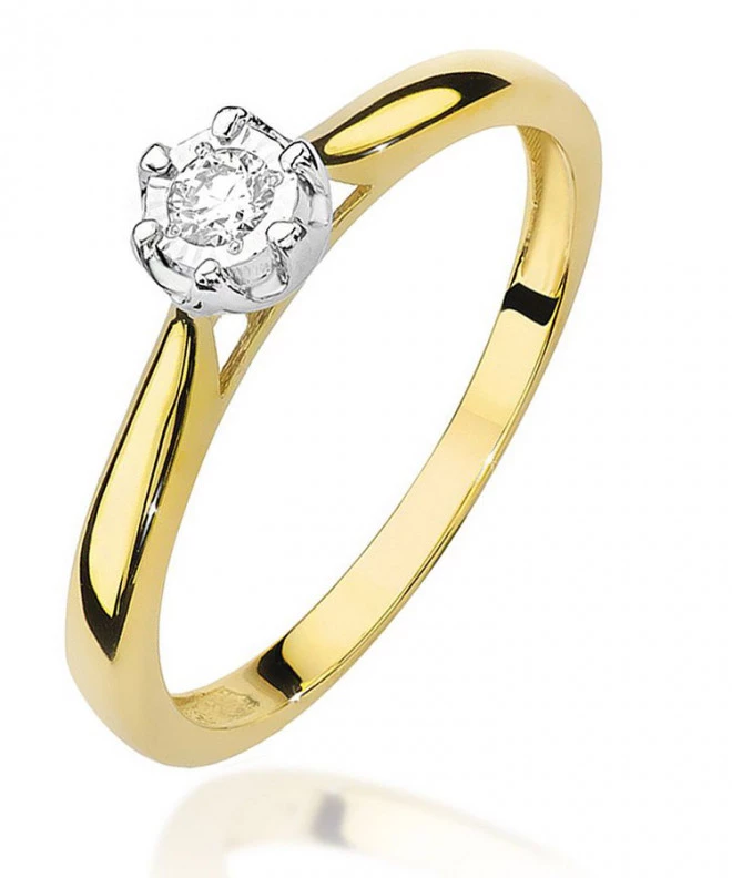 Bonore - Gold 585 - Diamond 0,08 ct ring 84149