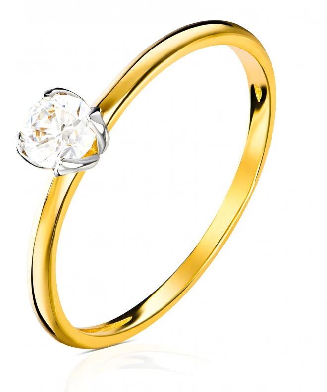 Bonore - Gold 585 - Cubic Zirconia ring 135184