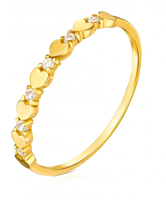 Bonore - Gold 585 - Cubic Zirconia ring 135185
