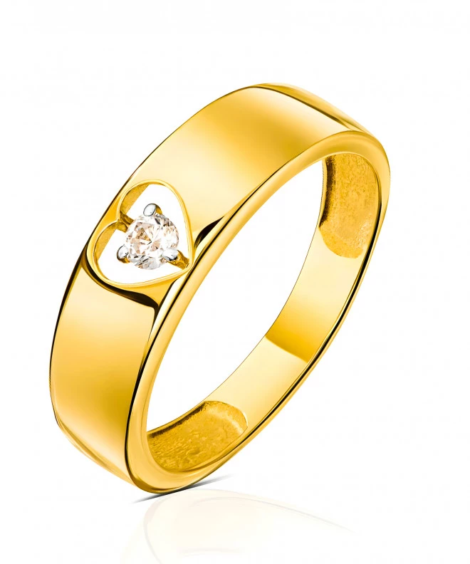 Bonore - Gold 585 - Cubic Zirconia ring 136226