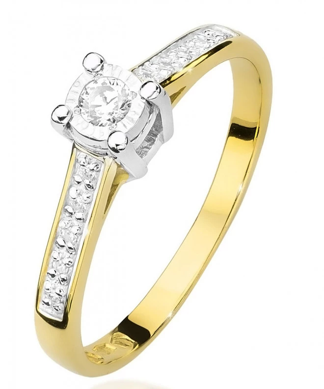 Bonore - Gold 585 - Diamond 0,08 ct ring 86184