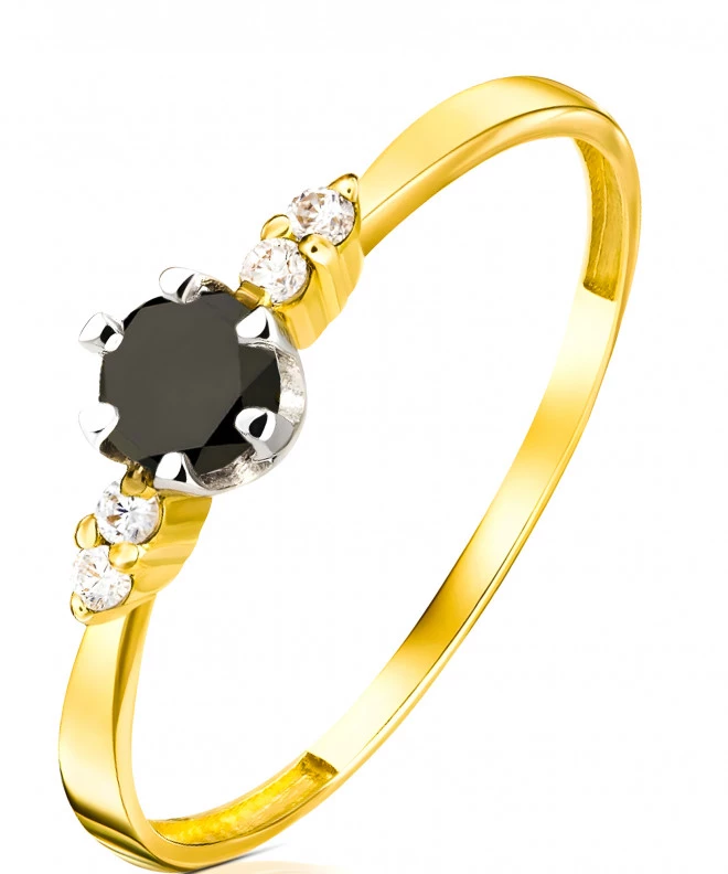 Bonore - Gold 585 - Cubic Zirconia ring 136228