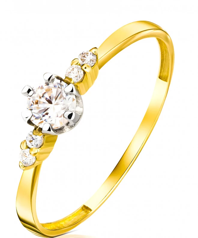 Bonore - Gold 585 - Cubic Zirconia ring 136227