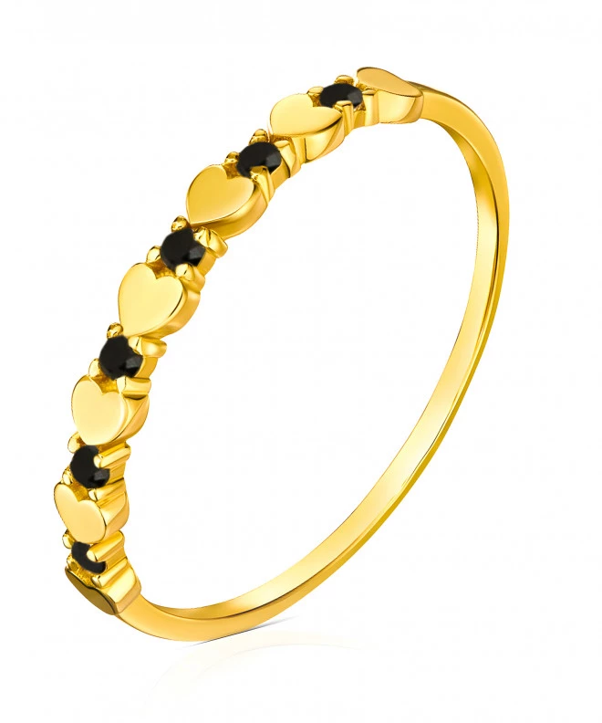 Bonore - Gold 585 - Cubic Zirconia ring 135187
