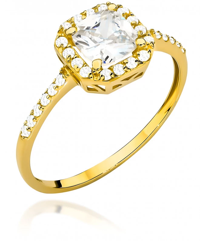 Bonore - Gold 585 - Cubic Zirconia ring 140087