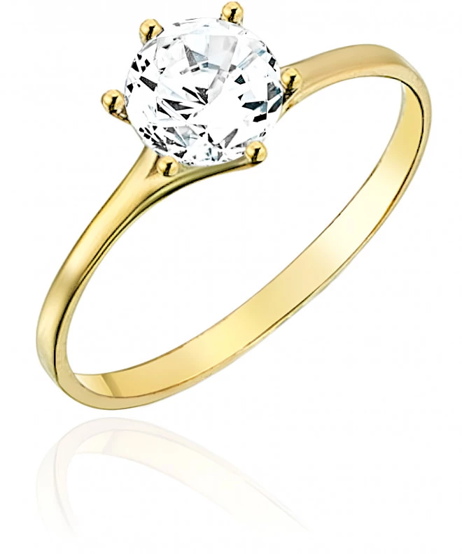 Bonore - Gold 585 - Cubic Zirconia ring 140091