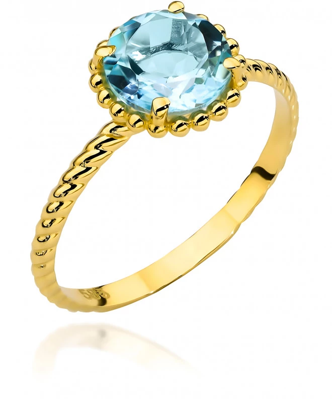 Bonore - Gold 585 - Topaz ring 145424