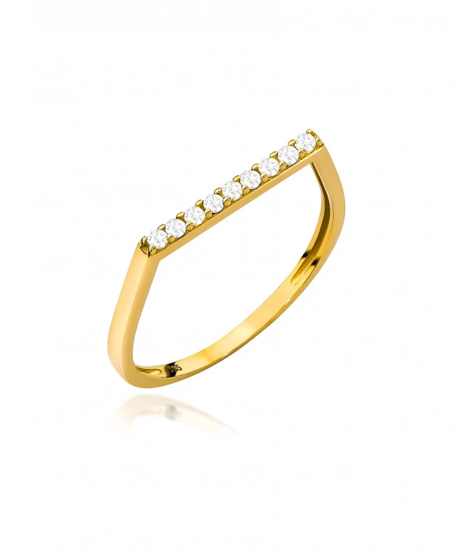 Bonore - Gold 585 - Cubic Zirconia ring 139067