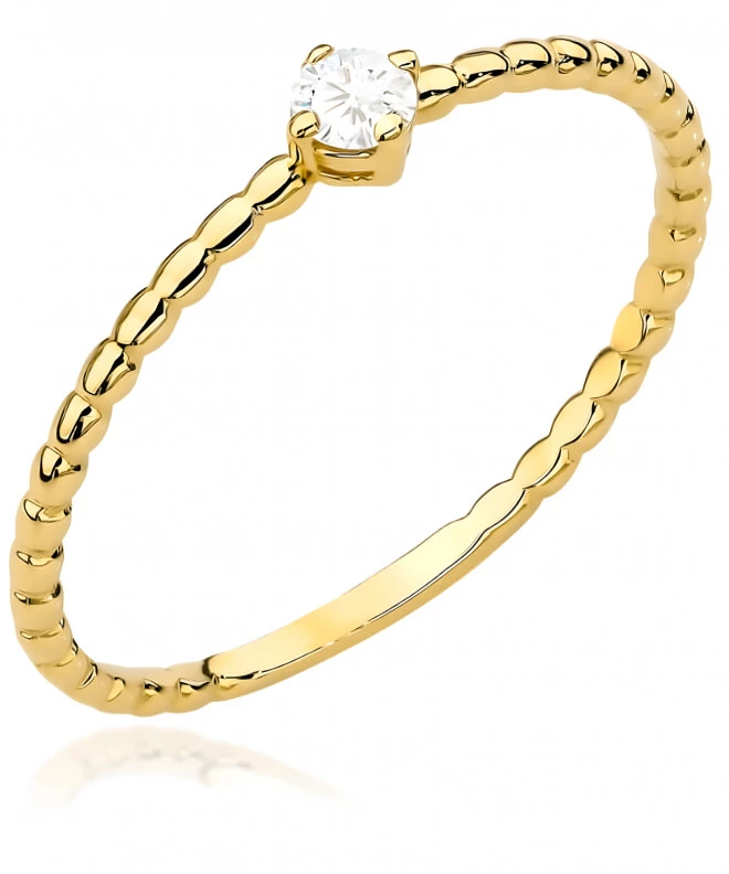 Bonore - Gold 585 - Cubic Zirconia ring 145417