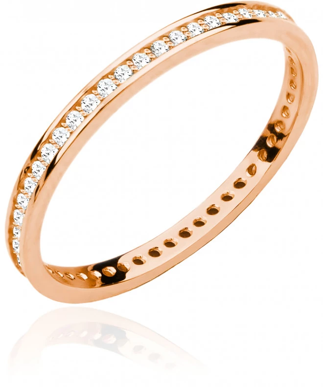 Bonore - Gold 585 - Cubic Zirconia ring 139075