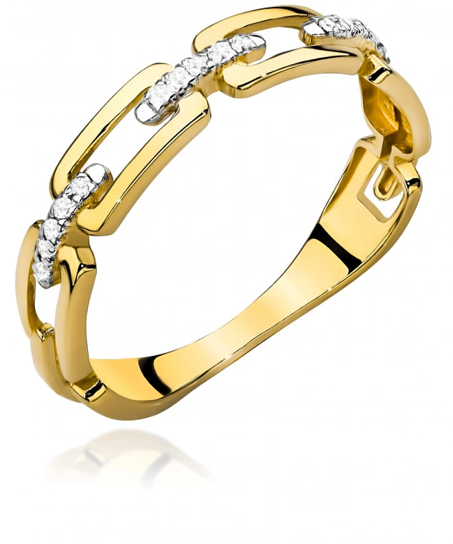 Bonore - Gold 585 - Cubic Zirconia ring 139078