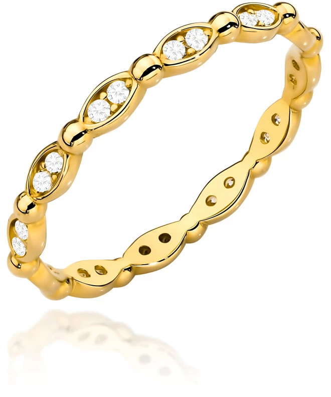 Bonore - Gold 585 - Cubic Zirconia ring 140079