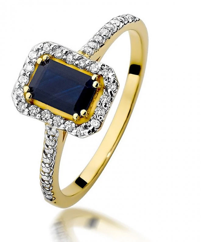 Bonore - Gold 585 - Sapphire 0,6 ct ring 97506